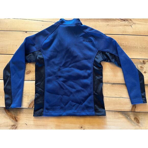 Spyder Men's 1/4 Zip Pullover Jacket. Navy/Black. Spyder Logo. Size Medium - Picture 2 of 8